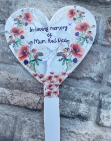 Mum and dad grave marker