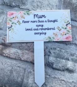 Mum grave marker